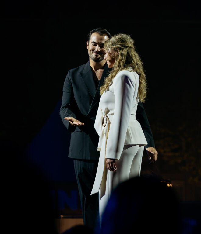 Musical fotografie. Milan van Waardenburg en Vajèn van den Bosch in Evita in Concert. Copyright Inge van Beekum